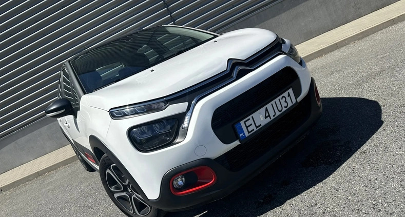 Citroen C3 cena 44900 przebieg: 105000, rok produkcji 2021 z Łódź małe 172